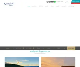 Xandari.com(The best hotels and spa resorts in Costa Rica and India) Screenshot