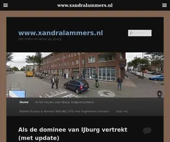 Xandralammers.nl(Het reilen en zeilen op IJburg) Screenshot