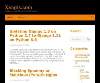 Xangis.com(Software and Music Mad Scientist) Screenshot