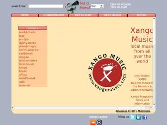 Xangomusic.com(Xango Music) Screenshot