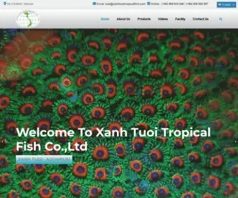 Xanhtuoi.com(XANH TUOI TROPICAL FISH CO) Screenshot