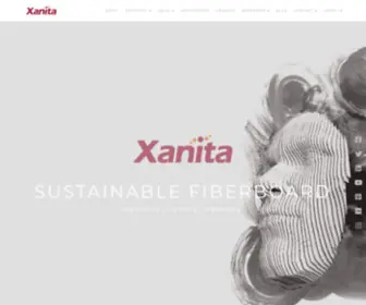 Xanita.com(Manufacturing of sustainable engineered fibreboard) Screenshot