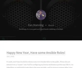 Xanmanning.co.uk(Xan Manning) Screenshot