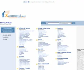 Xannunci.net(TUTTA ITALIA Annunci) Screenshot