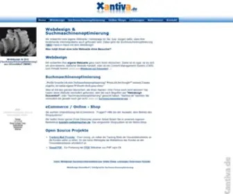 Xantiva.de(Suchmaschinenoptimierung und Webdesign Düsseldorf) Screenshot