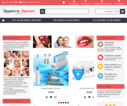 Xaphira-Dental.com(Blanchiment des dents professionnel) Screenshot