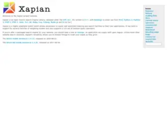 Xapian.org(The Xapian Project) Screenshot