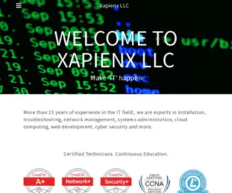 Xapienx.com(Make) Screenshot