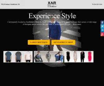 Xarclothier.com(XAR Clothier) Screenshot