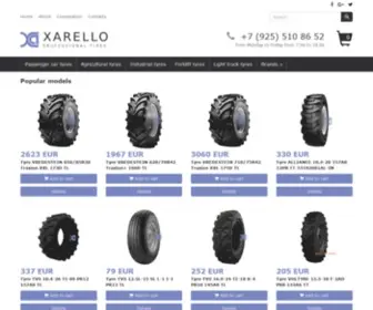 Xarello.com(Tyres Wholesale all around the World) Screenshot