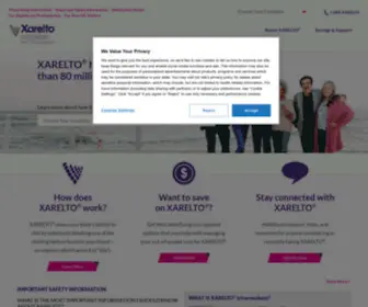 Xarelto-US.com(Learn about XARELTO®) Screenshot