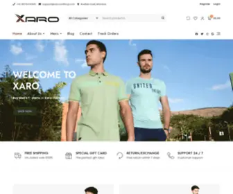 Xaroclothing.com(Men's T) Screenshot