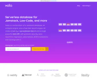 Xata.io(Serverless Jamstack Database) Screenshot