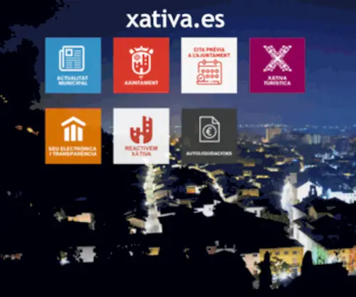 Xativa.es(Ayuntamiento de Xàtiva) Screenshot