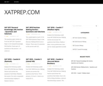 Xatprep.com(Crack XAT 2020 Decision Making & GK in style) Screenshot