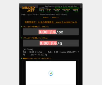 Xauusd.net(金価格/ドル) Screenshot