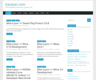 Xavatar.com(Site d'information orienté Linux) Screenshot