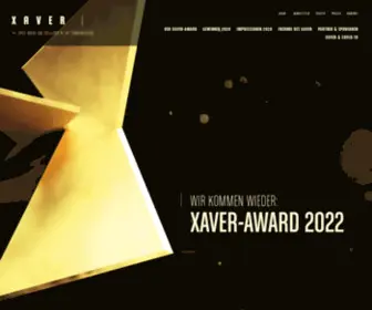 Xaver-Award.ch(The swiss live communication award) Screenshot