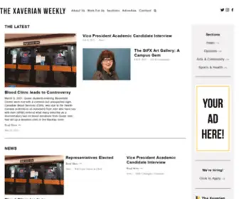 Xaverian.ca(The Xaverian Weekly) Screenshot