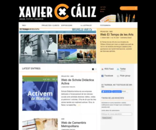 Xaviercaliz.com(Xavier Cáliz) Screenshot
