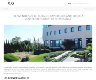 Xaviergiocanti.fr(Bienvenue sur le blog officiel de Xavier Giocanti) Screenshot