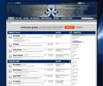 Xavierhoops.com(Xavier Message Board) Screenshot
