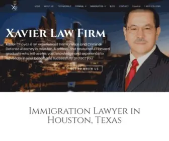 Xavierlawfirm.com(Abogado de inmigración en Houston) Screenshot