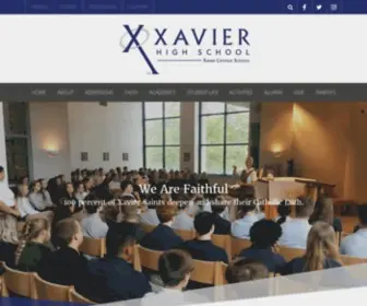 Xaviersaints.org(Xavier High School) Screenshot