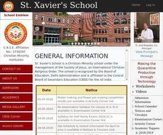 Xaviersrohini.edu.in(Xavier's School) Screenshot