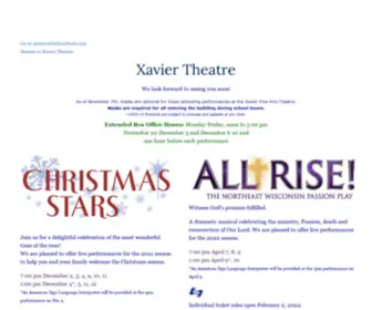 Xaviertheatre.com(Xavier Theatre) Screenshot