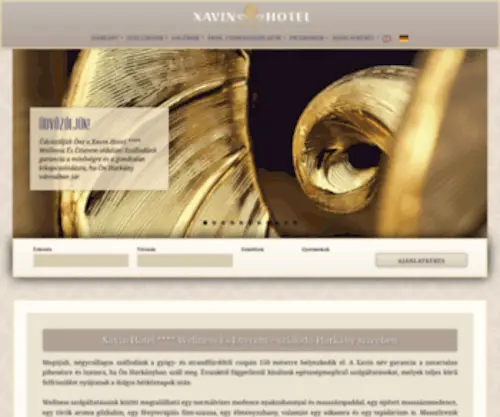 Xavinhotelharkany.hu(Xavin Hotel **** Wellness és Étterem) Screenshot