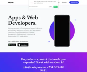 Xaviryan.com(IT Specialist) Screenshot