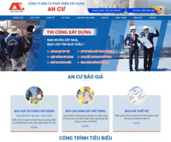 Xaydungancu.com(CÔNG TY THIẾT KẾ XÂY DỰNG NHÀ Ở AN CƯ) Screenshot