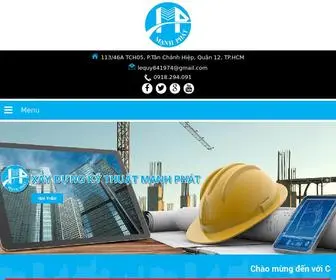 Xaydungmanhphat.net(CÔNG TY TNHH XÂY DỰNG KỸ THUẬT MẠNH PHÁT) Screenshot