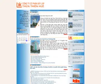 Xaylaphue.com.vn(Công ty Cổ Phần Xây Lắp TT Huế) Screenshot