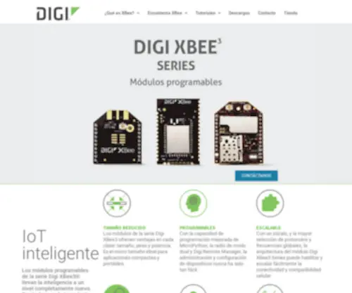 Xbee.cl(Contáctanos IoT inteligente Los módulos programables de la serie Digi XBee3®) Screenshot