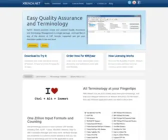 Xbench.net(Terminology and QA for Professional Translators) Screenshot