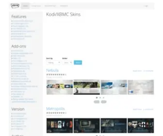 XBMC-Skins.com(Kodi/XBMC skin feature comparison and screenshots) Screenshot