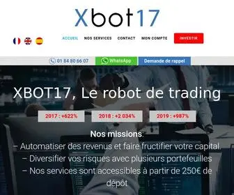 Xbot17.com(Robot de trading performant pour fructifier votre capital) Screenshot