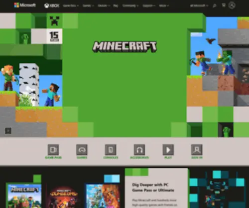 Xbox.com(Xbox Official Site) Screenshot