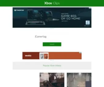 Xboxclips.co(Xbox clips) Screenshot
