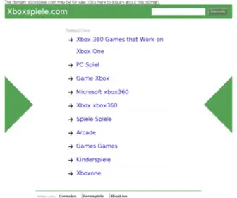 Xboxspiele.com(Domain reserved) Screenshot