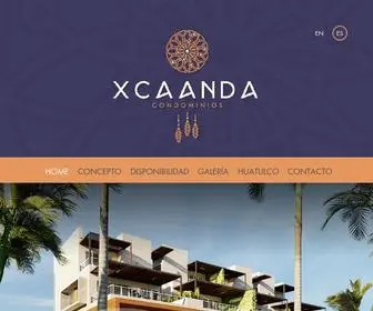 Xcaanda.mx(Xcaanda Huatulco) Screenshot