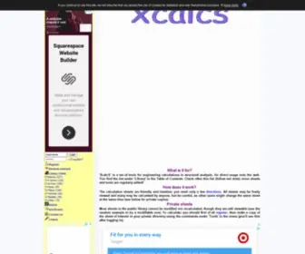 Xcalcs.com(Engineering calculation forms ready for use on the web) Screenshot