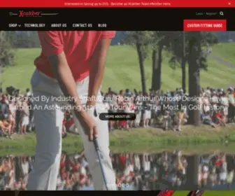 Xcalibershafts.com(Xcaliber Golf Shafts) Screenshot