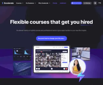 Xccelerate.co(Coding Bootcamp) Screenshot