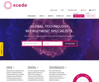 Xcede.co.uk(Xcede Technology Recruitment Specialists) Screenshot