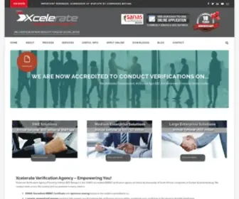 Xcelbee.co.za(Xcelerate BBBEE verification agency) Screenshot