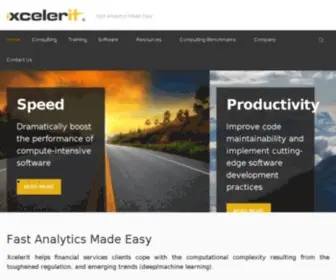 Xcelerit.com(Fast Analytics Made Easy) Screenshot