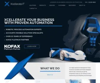 Xcellerateit.com.au(Leaders in Business Process Automation) Screenshot